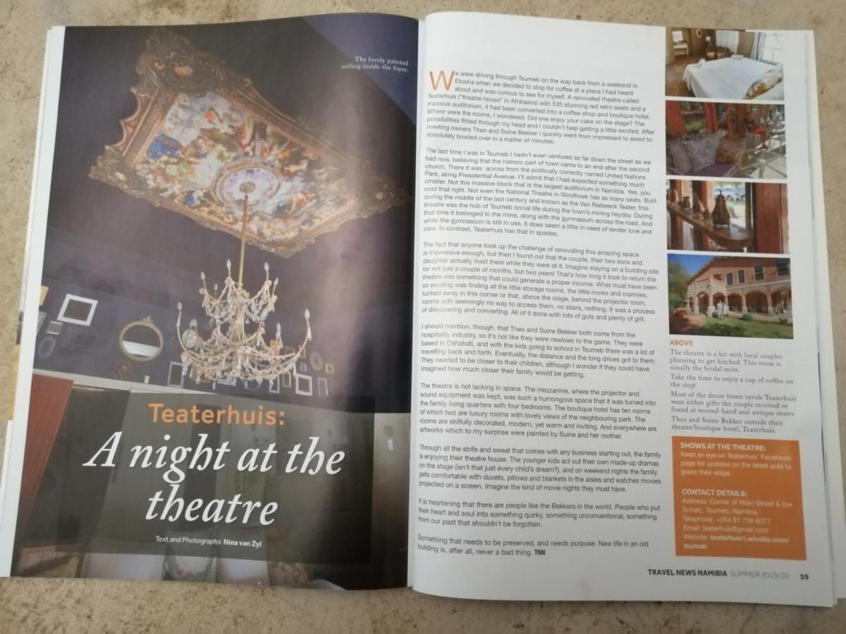 Tsumeb Theater Guesthouse エクステリア 写真